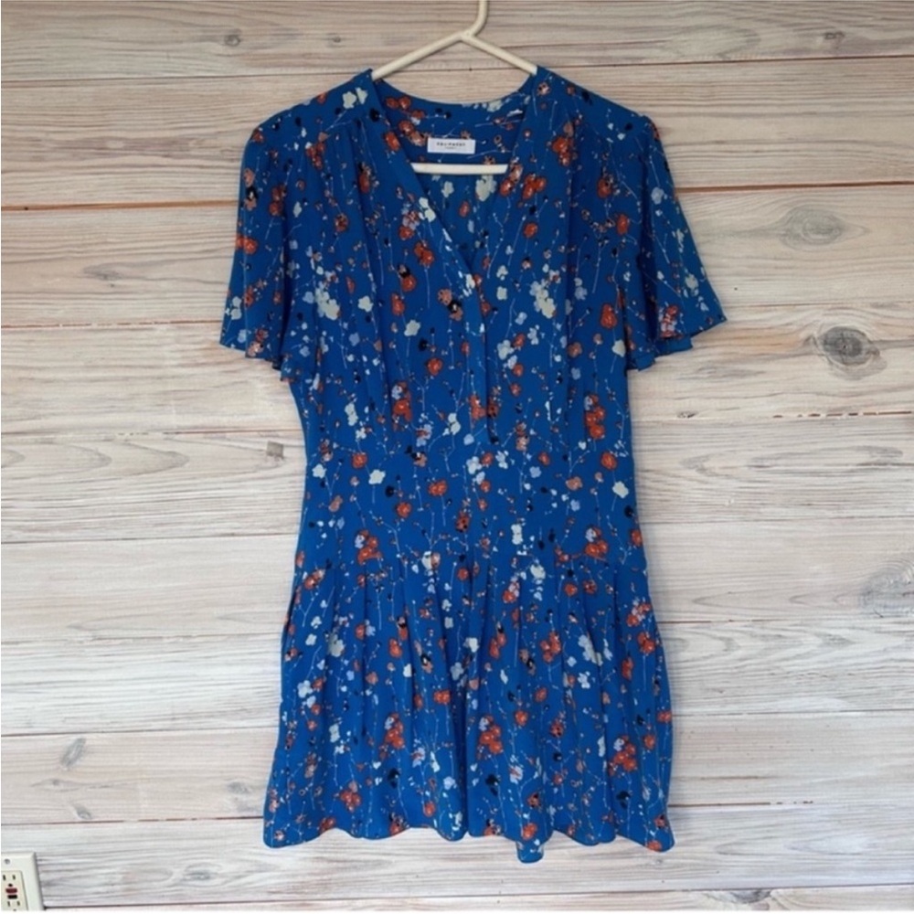Like New Equipment Blue Lisle Dress Size 10 $450